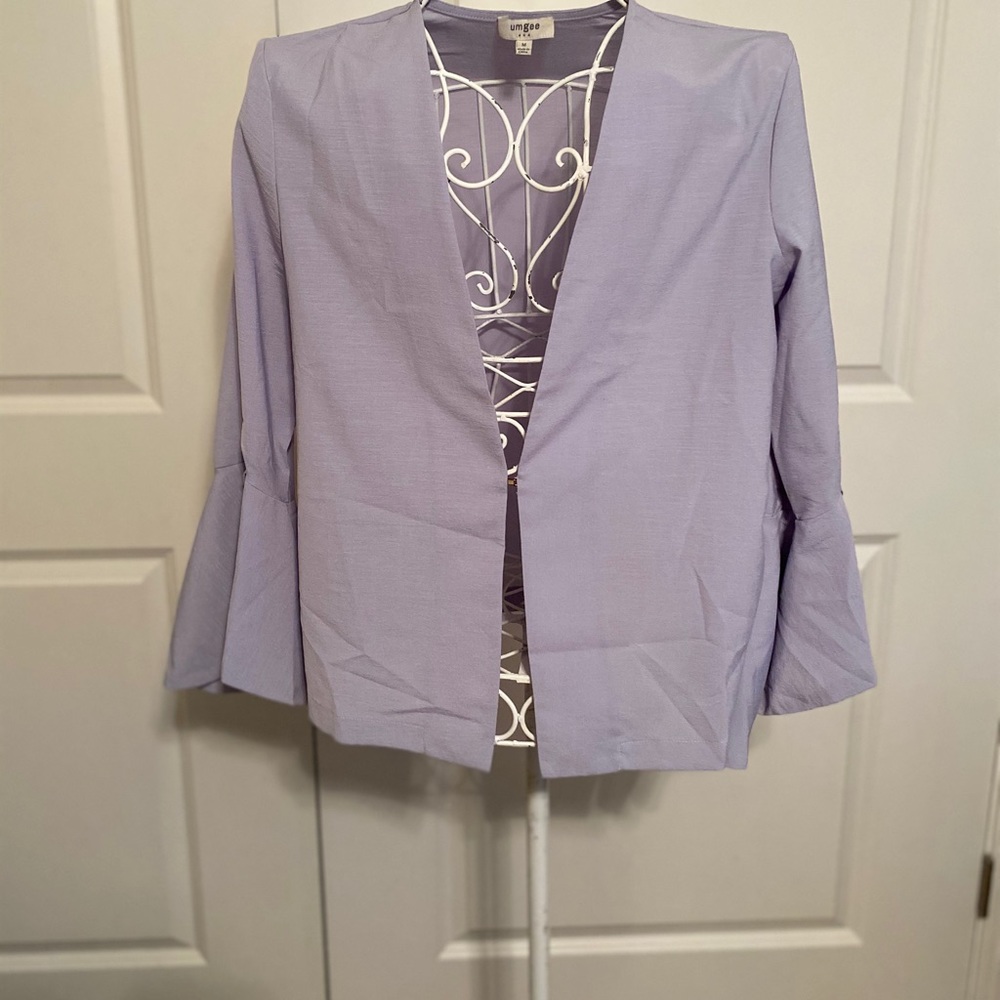 Lavender bell sleeve jacket